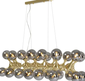 Lampadario Atomic Balls ottone 140cm - KARE