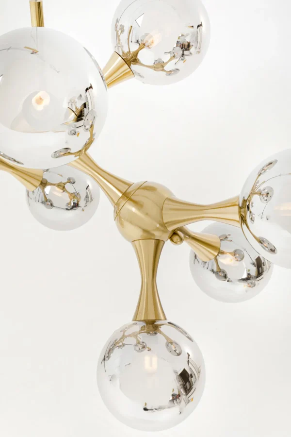 Lampadario Atomic Balls ottone 190cm - KARE
