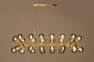 Lampadario Atomic Balls ottone 140cm - KARE