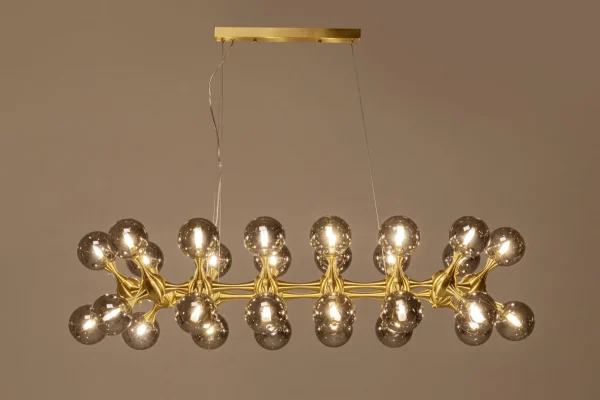 Lampadario Atomic Balls ottone 140cm - KARE