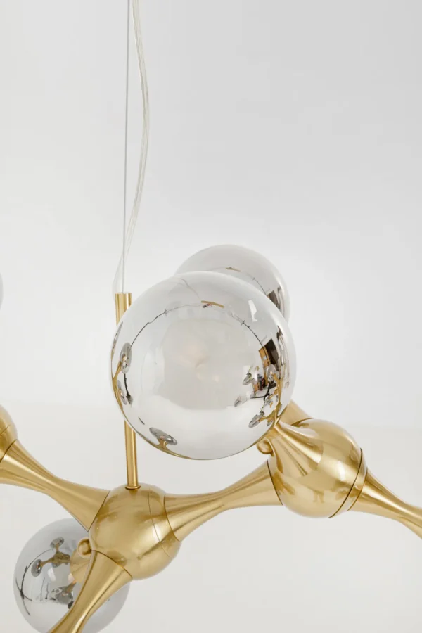 Lampadario Atomic Balls ottone 190cm - KARE