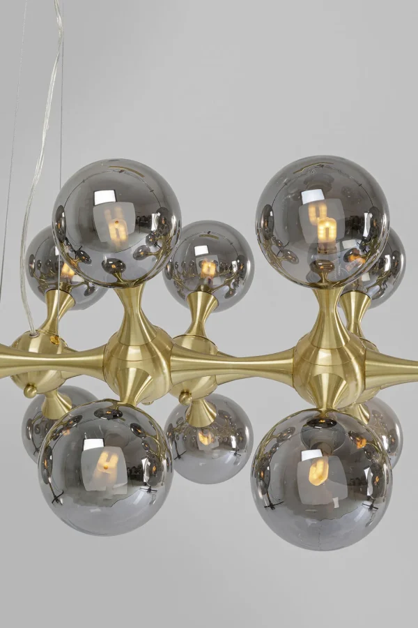 Lampadario Atomic Balls ottone 140cm - KARE