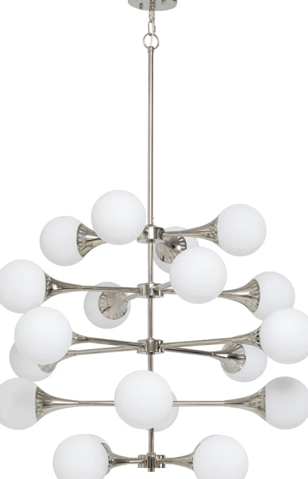 Lampadario Bulb Fiction 20 argento Ø102cm - KARE