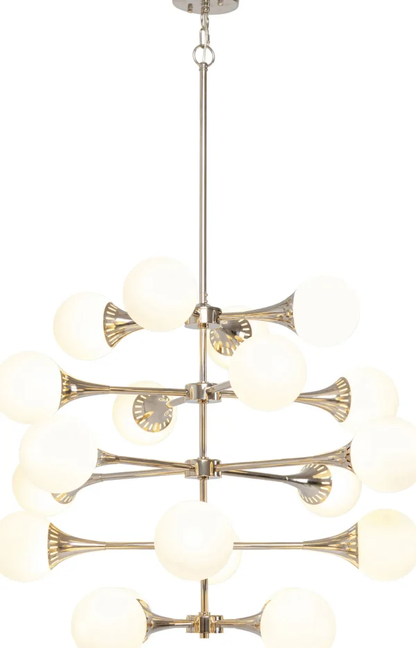 Lampadario Bulb Fiction 20 argento Ø102cm - KARE
