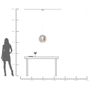 Lampadario Caldaia Argento Ø35cm - KARE