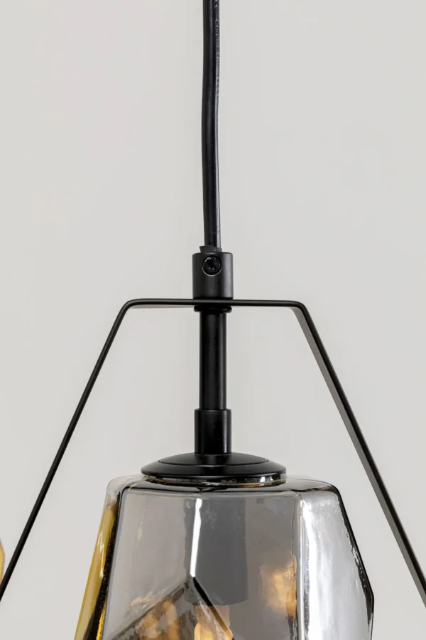 Lampadario Diamond Fever Dining nero 67cm - KARE