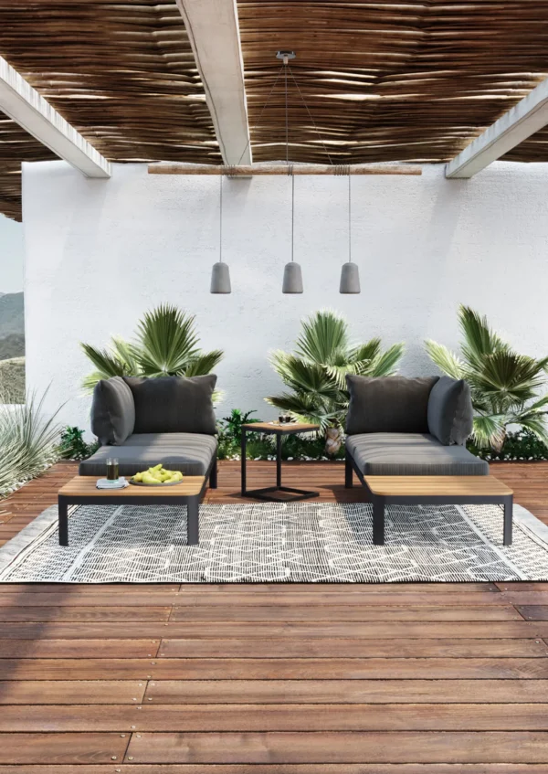 Lampadario Dining Concrete Nero Tre - KARE