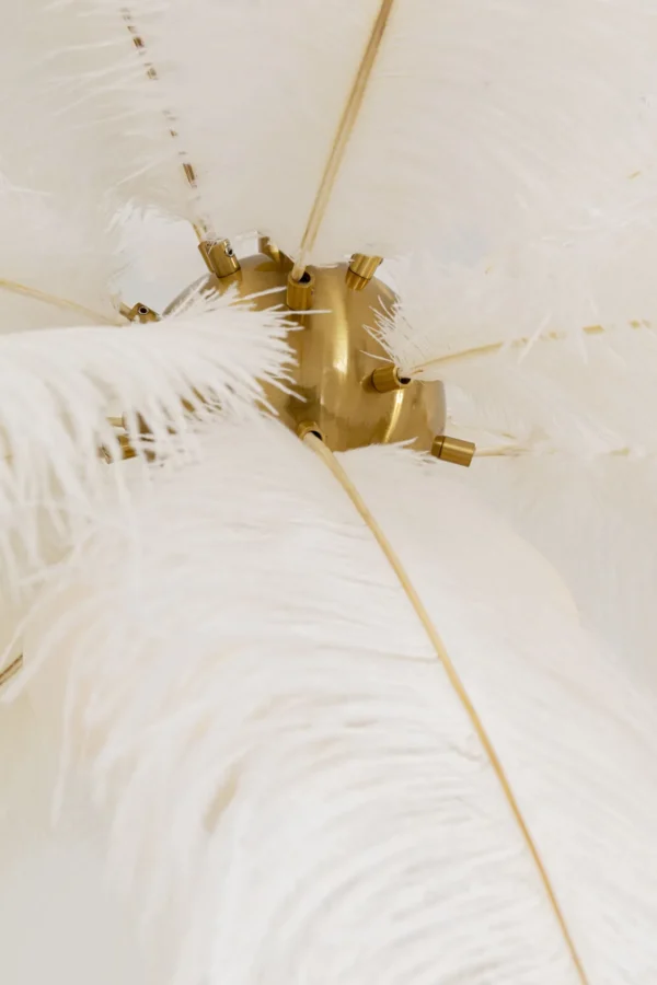 Lampadario Feather Palm bianco Ø87cm - KARE
