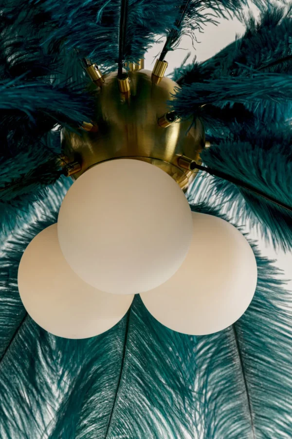 Lampadario Feather Palm verde Ø87cm - KARE