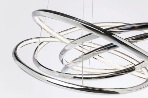 Lampadario Saturn Led Cromo Grande - KARE