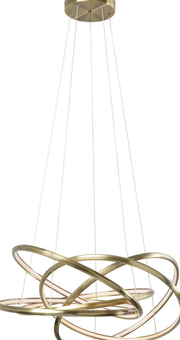 LAMPADARIO SATURN LED ORO GRANDE - KARE