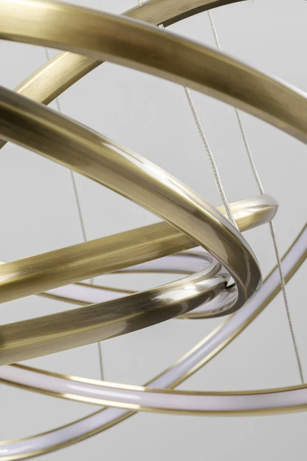 LAMPADARIO SATURN LED ORO GRANDE - KARE