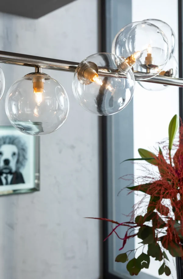 LAMPADARIO SCALA BALLS CHROMO 150CM - KARE