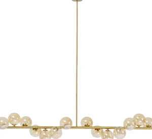 LAMPADARIO SCALA BALLS OTTONE 150CM - KARE