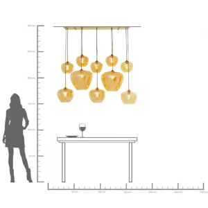 Lampadario Sphere Amber 160cm - KARE