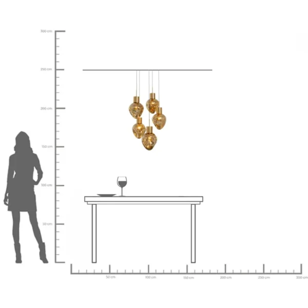 Lampadario Supernova Amber Cinque Ø50cm - KARE