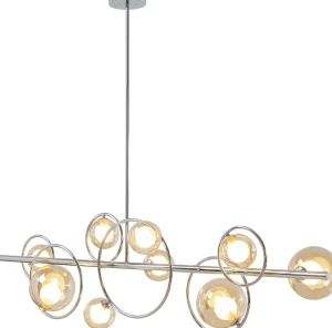 Lampadario Universe cromo 110cm - KARE