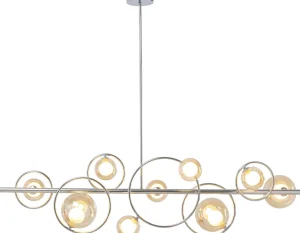Lampadario Universe cromo 110cm - KARE