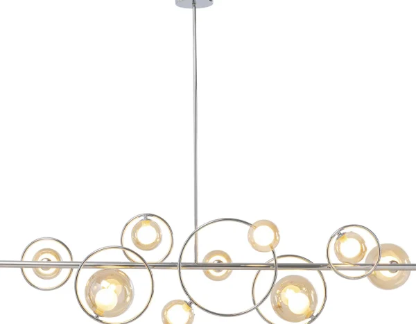 Lampadario Universe cromo 110cm - KARE