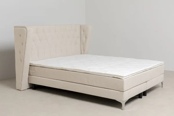 Letto boxspring Benito Moon crema 180x200cm - KARE