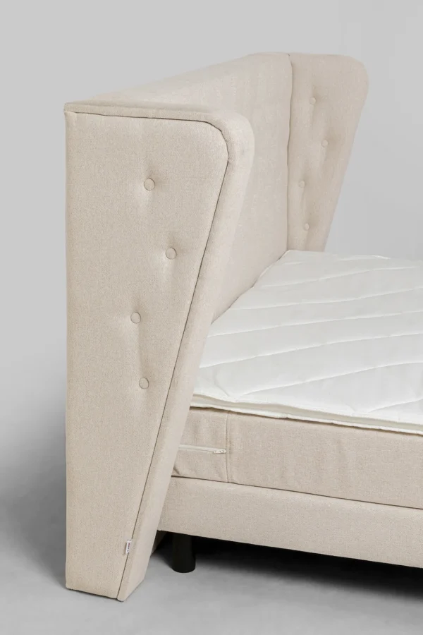 Letto boxspring Benito Moon crema 160x200cm - KARE