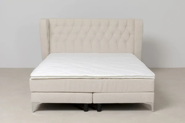 Letto boxspring Benito Moon crema 180x200cm - KARE