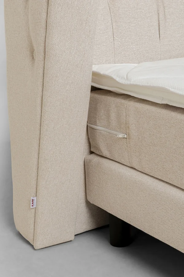 Letto boxspring Benito Moon crema 160x200cm - KARE
