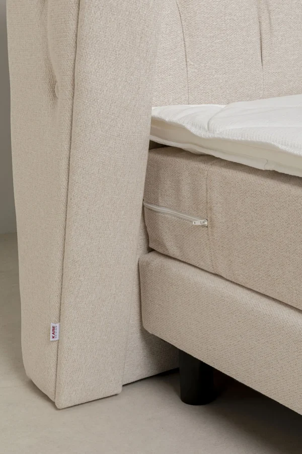 Letto boxspring Benito Moon crema 180x200cm - KARE