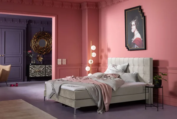Letto boxspring Benito Star crema 180x200cm - KARE