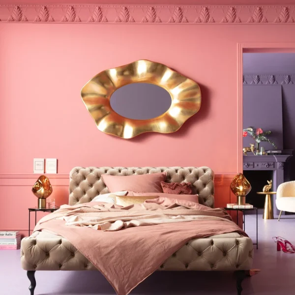 Letto Desire velluto ecru 160x200cm - KARE