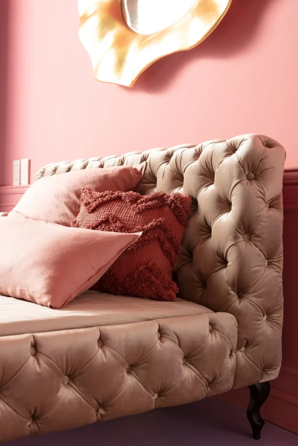Letto Desire velluto ecru 160x200cm - KARE