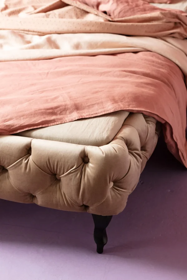 Letto Desire velluto ecru 160x200cm - KARE
