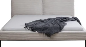 Letto East Side Cord grigio 180x200cm - KARE