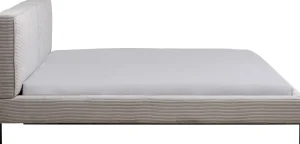 Letto East Side velluto a coste grigio 160x200 - KARE