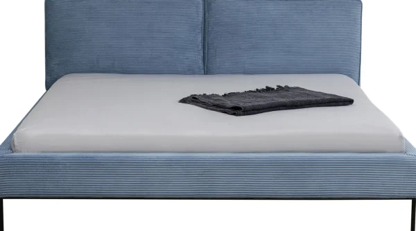 Letto East Side velluto a coste blu 160x200 - KARE