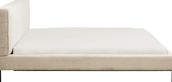 LETTO EAST SIDE VELLUTO A COSTE CREMA 160X200 - KARE