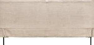 LETTO EAST SIDE VELLUTO A COSTE CREMA 160X200 - KARE