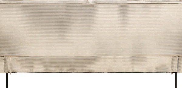 LETTO EAST SIDE VELLUTO A COSTE CREMA 160X200 - KARE