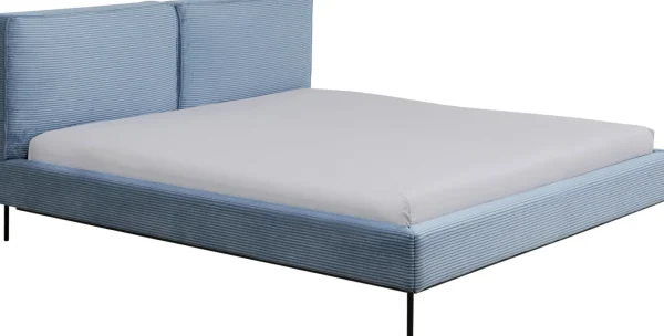 Letto East Side velluto a coste blu 160x200 - KARE
