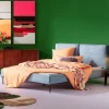 Letto East Side velluto blu 180x200cm - KARE