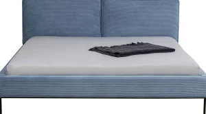 Letto East Side velluto blu 180x200cm - KARE