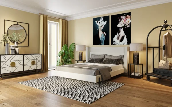 Letto Tivoli ecru 180x200 - KARE
