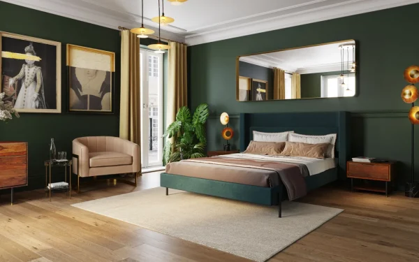 Letto Tivoli verde 180x200cm - KARE