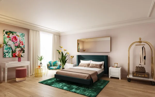 Letto Tivoli verde 180x200cm - KARE