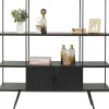 Libreria Cosy Sixties Nero 180x183cm - KARE