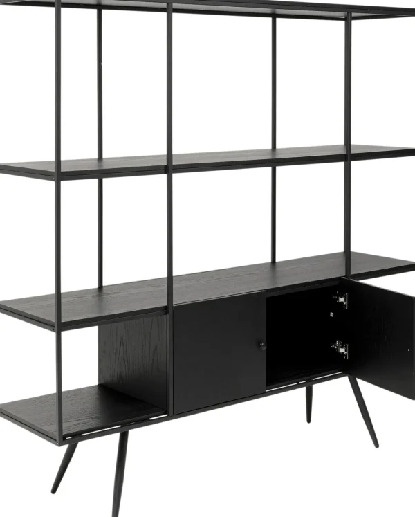 Libreria Cosy Sixties Nero 180x183cm - KARE