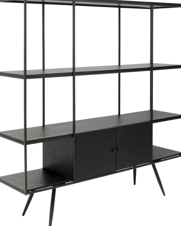 Libreria Cosy Sixties Nero 180x183cm - KARE