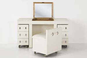 Mobile Trucco Diva Croco Bianco - KARE