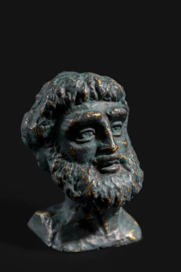 Oggetto decorativo / Statua "Bearded Man" Grey H11cm - KARE