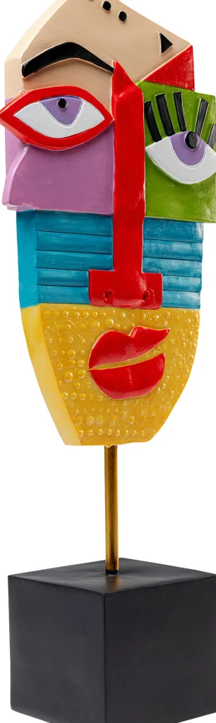 Oggetto decorativo Abstract Face multicolore 52cm - KARE